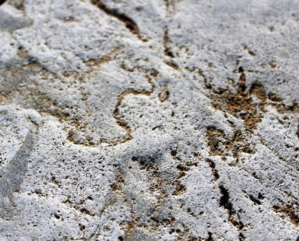 Kirchheimer Muschelkalk im Lager | 
Detail